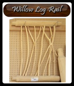 skip peel log railing