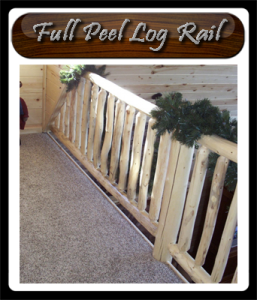aspen log railing